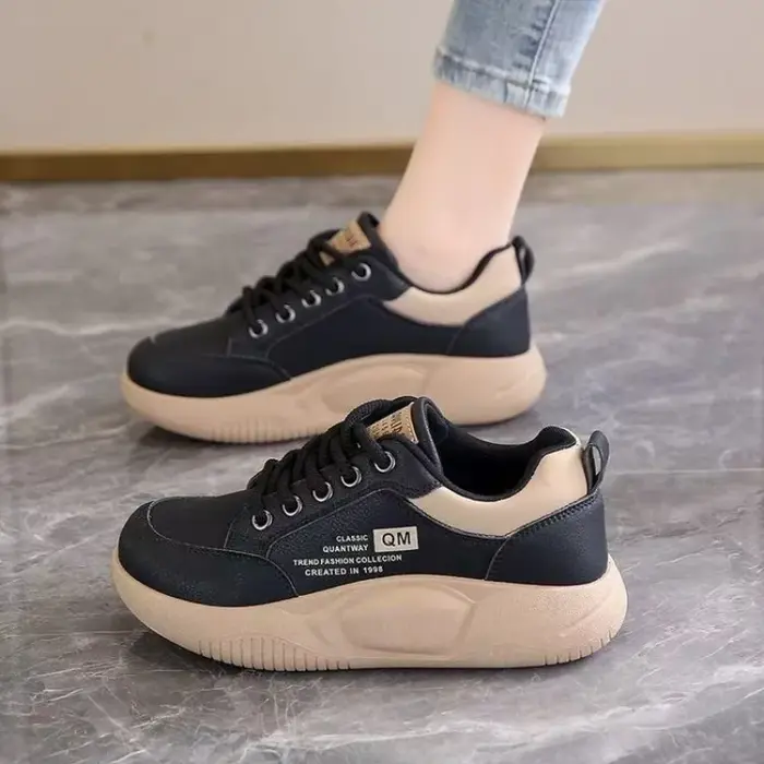 Baskets plateforme color block pour femmes
