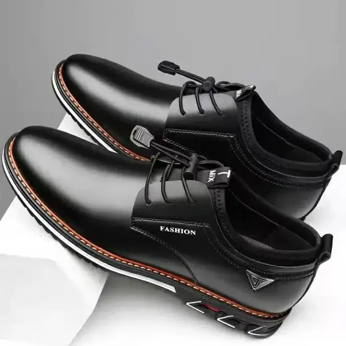 Chaussures en cuir PU de style britannique pour hommes