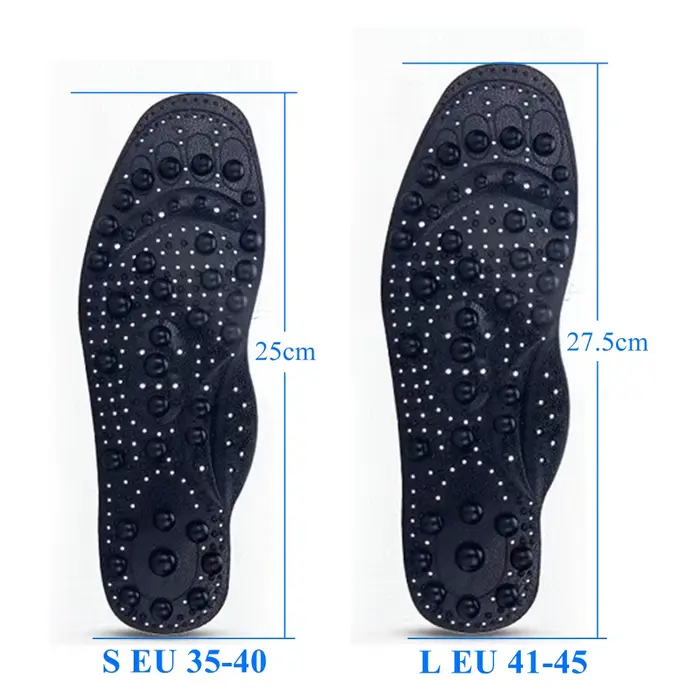 EiD haute qualité 68 thérapie semelles de Massage magnétique pied Acupuncture Point thérapie semelle