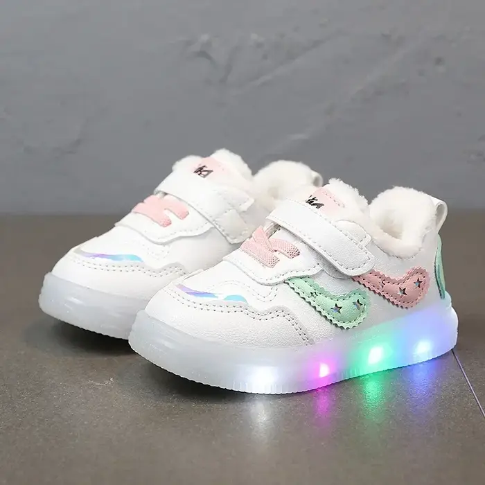Tenis enfants Led chaussure garçons filles baskets éclairées chaussure lumineuse pour enfants à semelles souples respirant décontracté infantile enfant en bas âge bébé chaussures