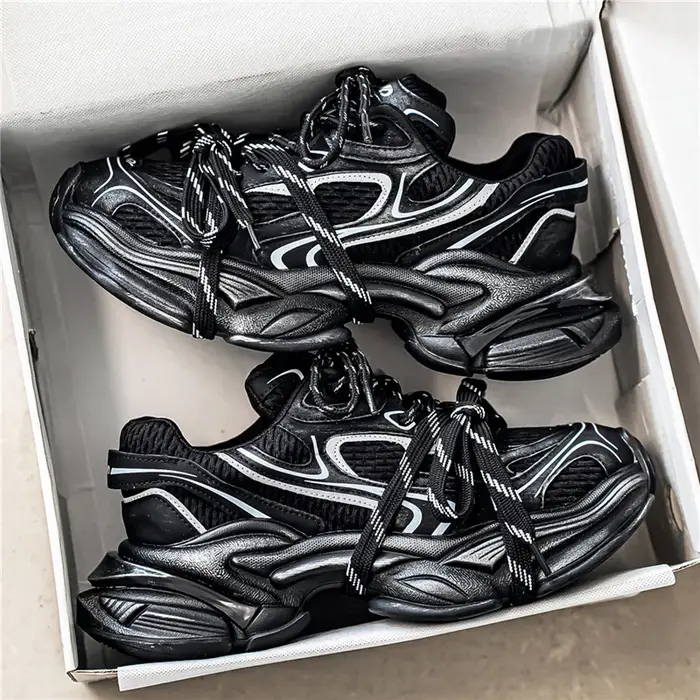 Chaussures de sport respirantes en maille pour hommes