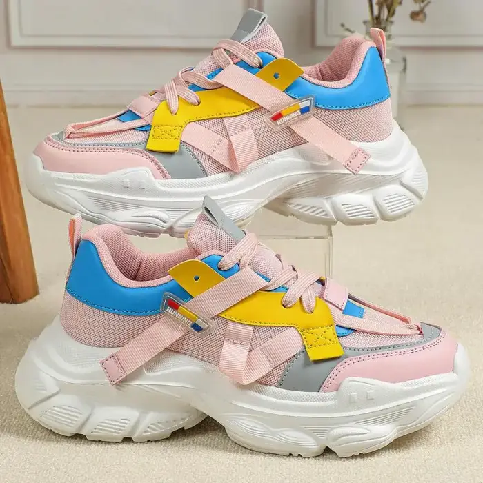 Baskets orange pour femmes
