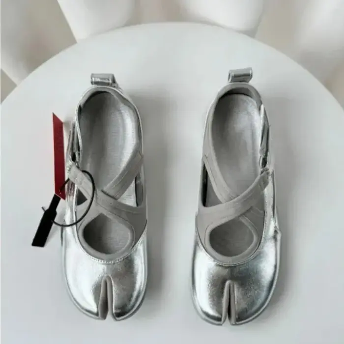 Chaussures plates décontractées Mary Jane à bout croisé pour femme