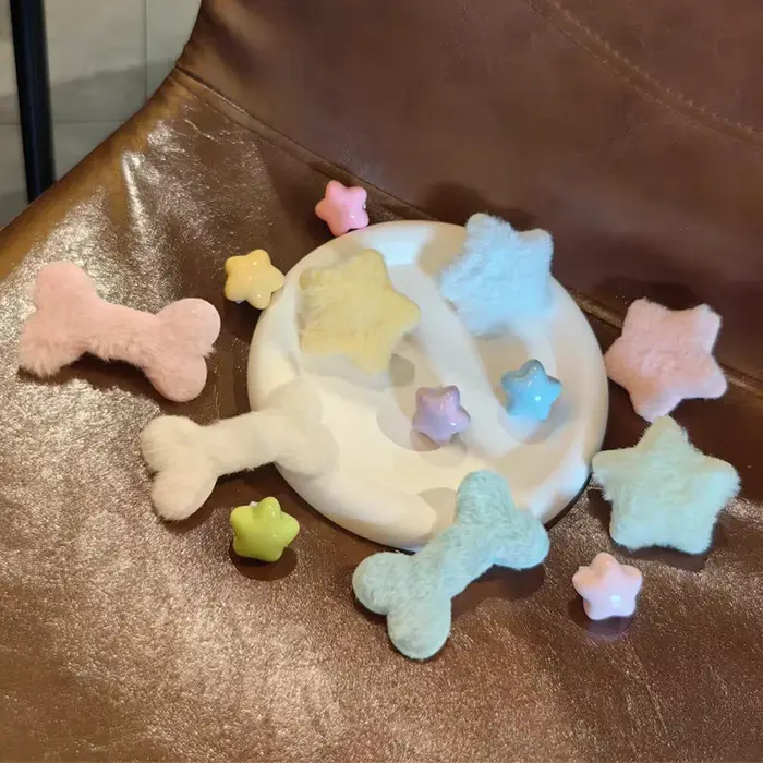 Peluche étoile chaussure boucle ornements personnalité mignon os moelleux
