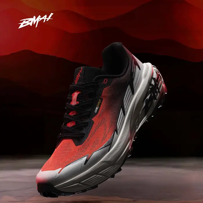 Chaussures de trail running BMAI pour hommes, chaussures de sport professionnelles pour hommes, baskets respirantes, légères, pour la course à pied en plein air.