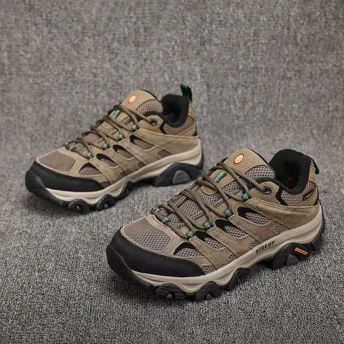 HIKEUP chaussures de randonnée hommes concepteur escalade Trekking baskets pour hommes en cuir Sport
