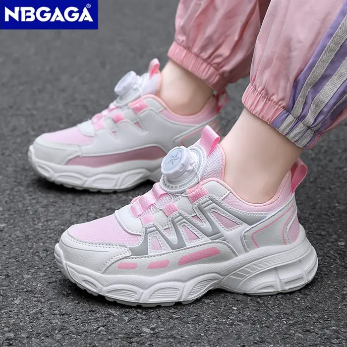 Chaussures de sport légères en cuir pour filles