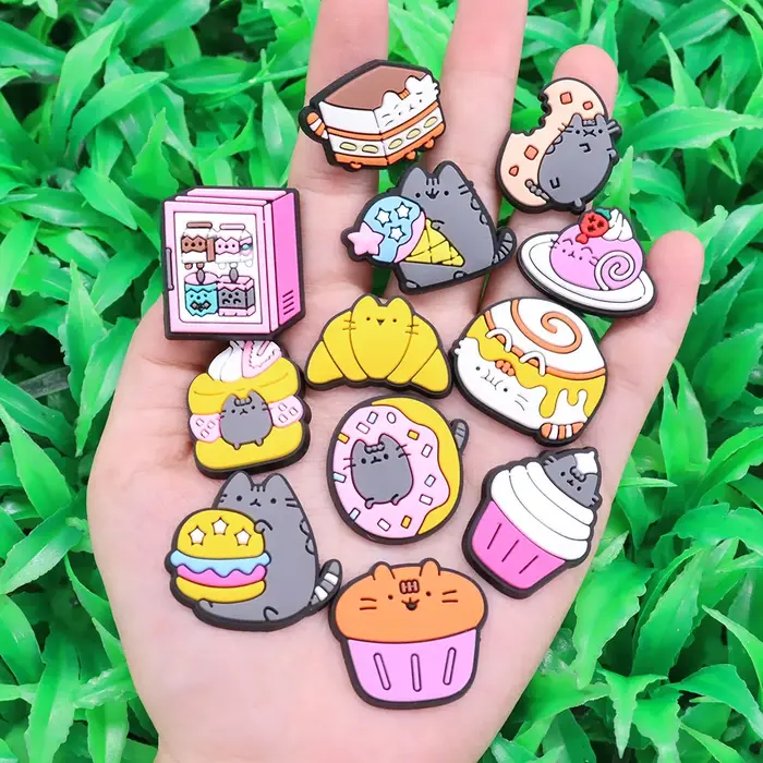 AdTosLittle Cat Chi Cake Sandals Shoe Charms, PVC, Accessoires, Food Designer, Décoration, Bracelet
