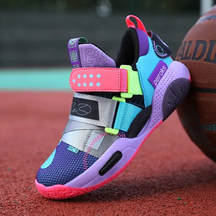 Chaussures de Basket Légères pour Enfant Garçon et Fille, Baskets d'Extérieur, Nouvelle Collection 2024