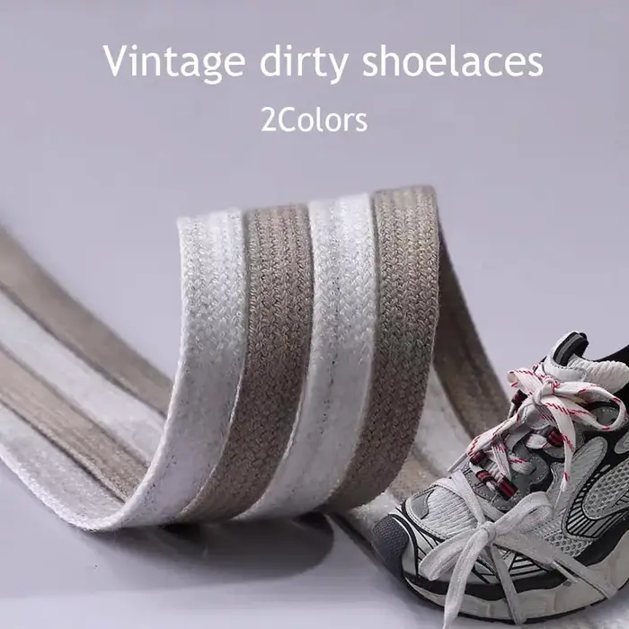 Bricolage chaussure sale corde longueur environ 100 cm Sneaker chaussures d'entraînement lacets lacet corde orteil-bande beauté décontracté Style coréen lacets
