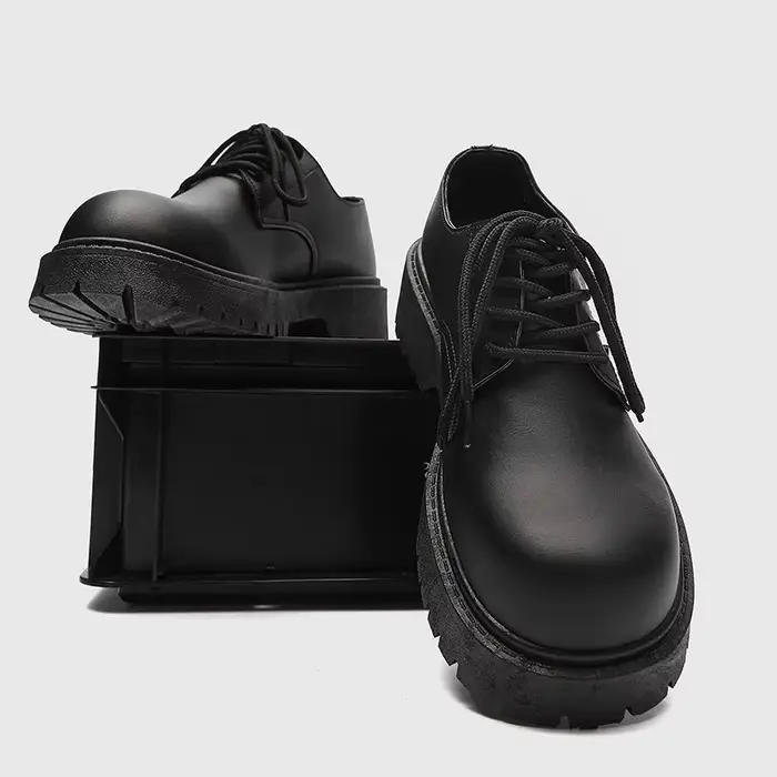 Chaussures en cuir à grosse tête pour hommes