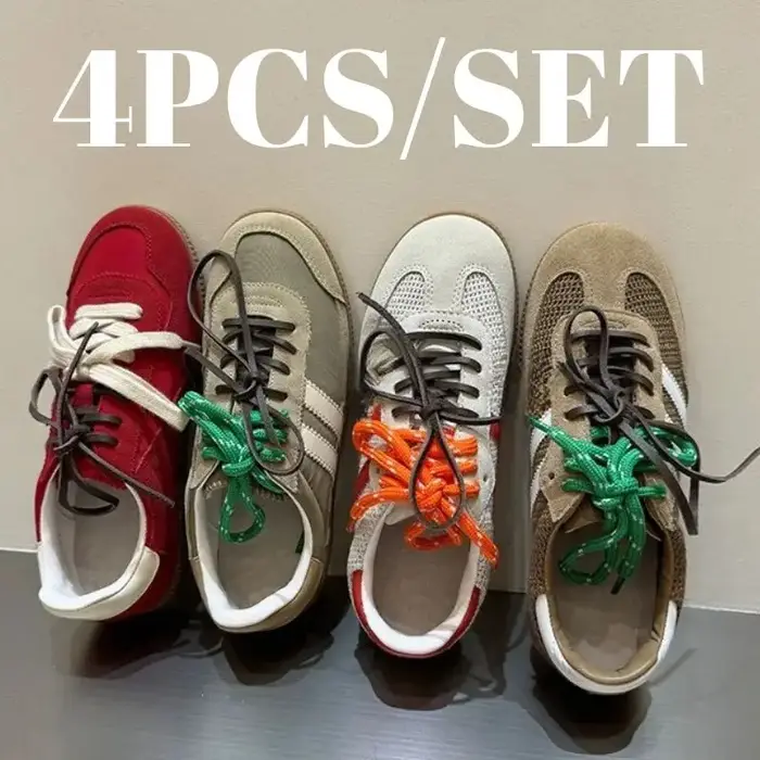 4 pièces longueur 100 cm combinaison Miu chaussures d'entraînement lacets largeur