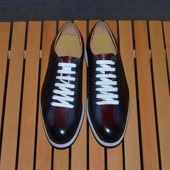 Baskets originales pour hommes en cuir véritable