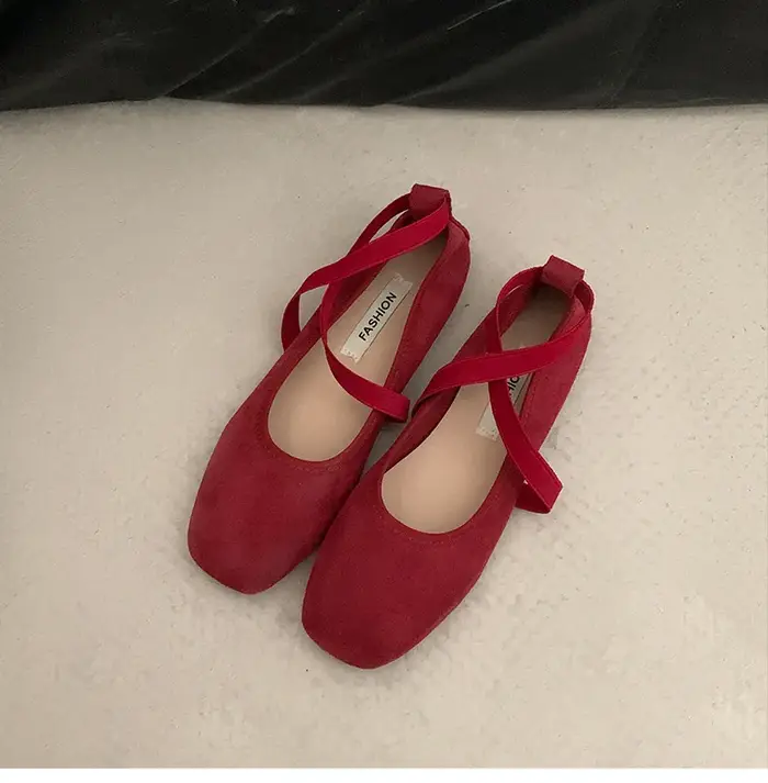 Chaussures plates de ballet pour femmes, style rétro Mary Jane, semelle souple de luxe, chaussures p