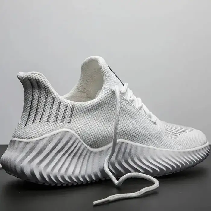 Baskets pour hommes chaussures de marche blanches