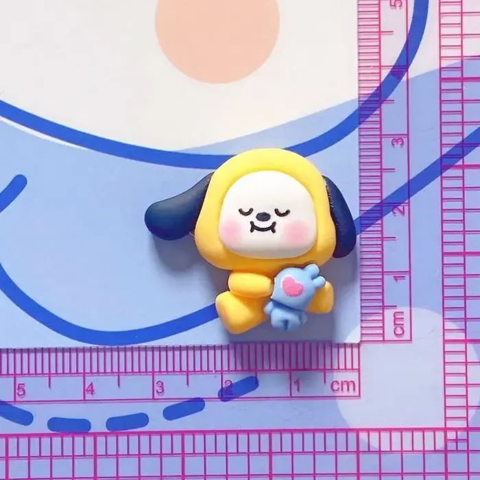 BT21 2026 Koya RJ Shooky Man Chimmy Cooky DIY Cartoon Cute Shoe Buckle Three-dimensional Shoe Flower Decoration Detachable