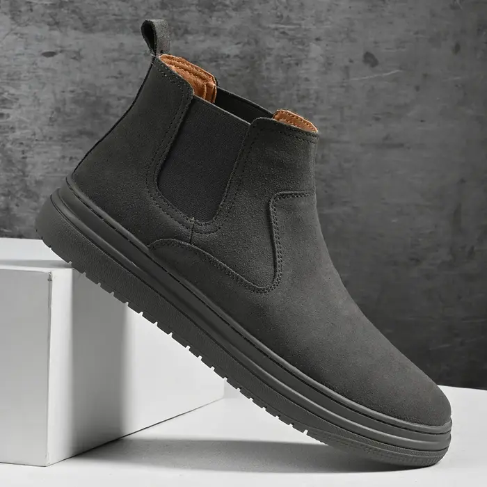 Marque italienne automne hiver hommes chaussures hautes conférence