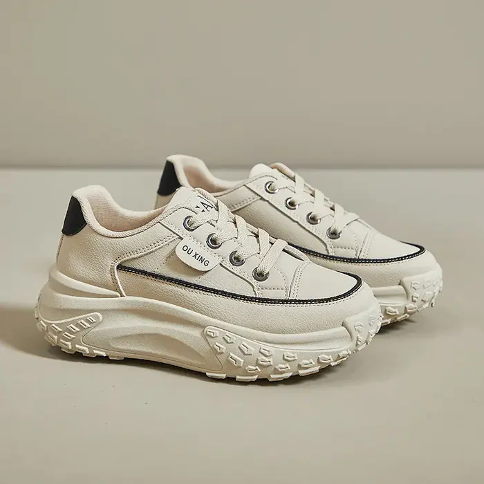 Optical Soled Women's Dad Shoes, Chaussures simples décontractées, Chaussures canisées à la mode