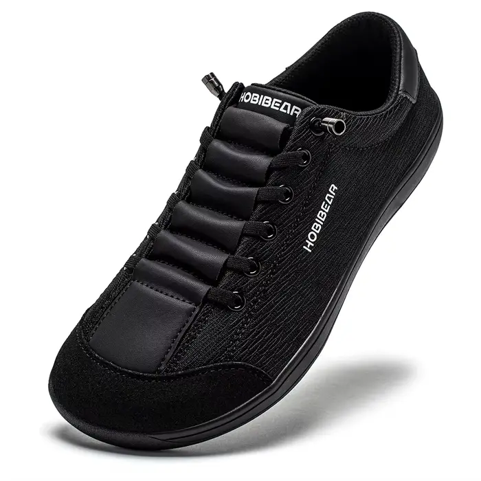 HOBIBEAR pieds nus chaussures à bout large unisexe zéro goutte minimaliste baskets respirant maille 