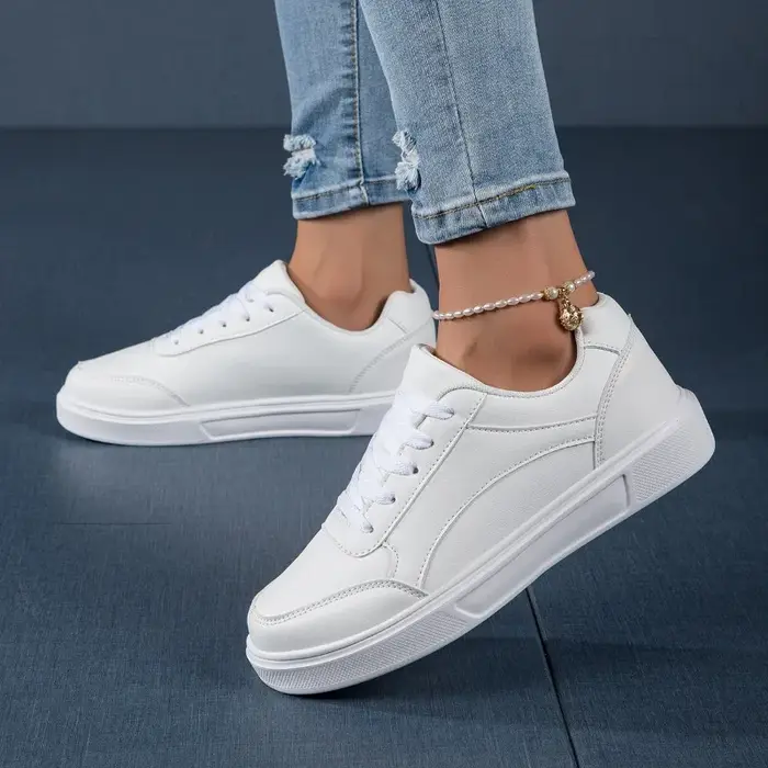 YRZL chaussures pour femmes imperméable blanc Sneaker antidérapant résistant à l'usure dames chaussu