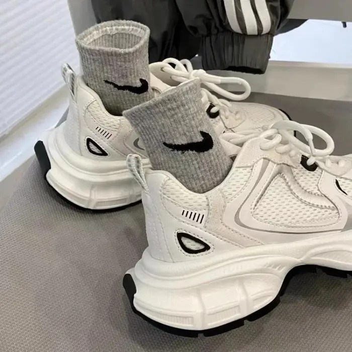 Baskets de luxe en maille respirante pour femmes