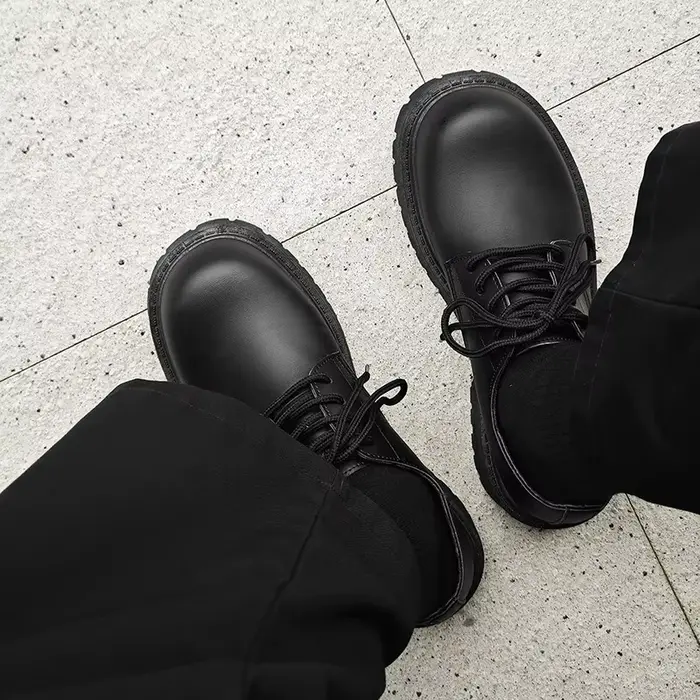 Chaussures en cuir à grosse tête pour hommes