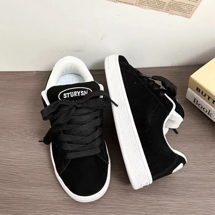 Chaussures de couple tailles 35-44 – Baskets décontractées coréennes polyvalentes de haute qualité pour femmes –