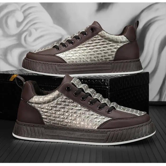 Baskets Montantes à Plateforme pour Homme