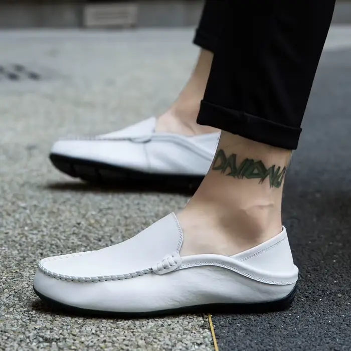 Hommes chaussures décontracté en cuir véritable