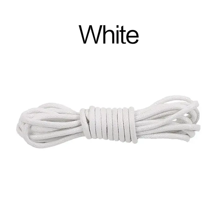 70/90/120/150/160CM lacets de chaussures ronds en coton ciré chaussures en cuir dentelle lacets impe