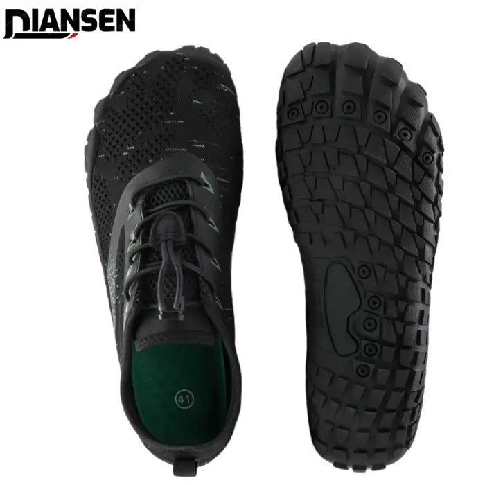 Chaussures à bout large zéro pieds nus pour hommes