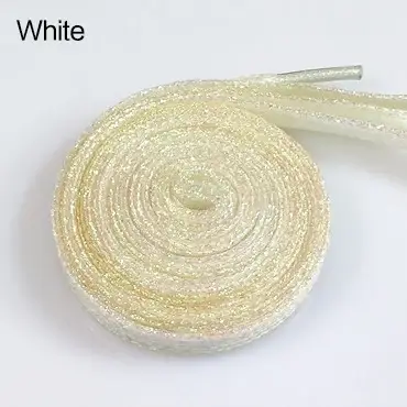 Lacets brillants colorés or et argent 16 couleurs 110 cm baskets chaussures de Sport lacets lacets l