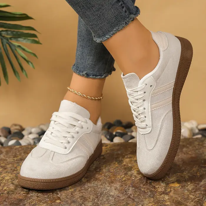 Chaussures Deqin Rétro à Bout Rond Tendance Printemps 2026 Nouveau Style Polyvalentes Respirantes Lé