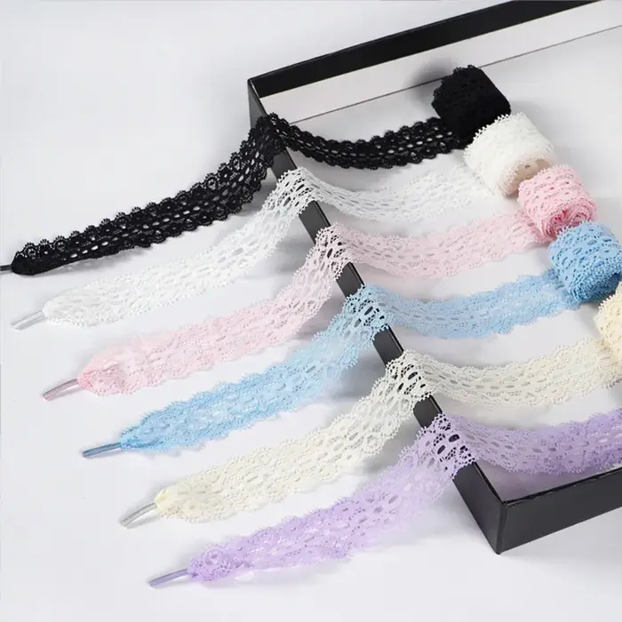 Lacets en soie t-bar pour bricolage