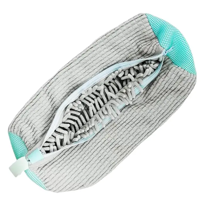 Sac de lavage pour chaussures en microfibre avec fermeture