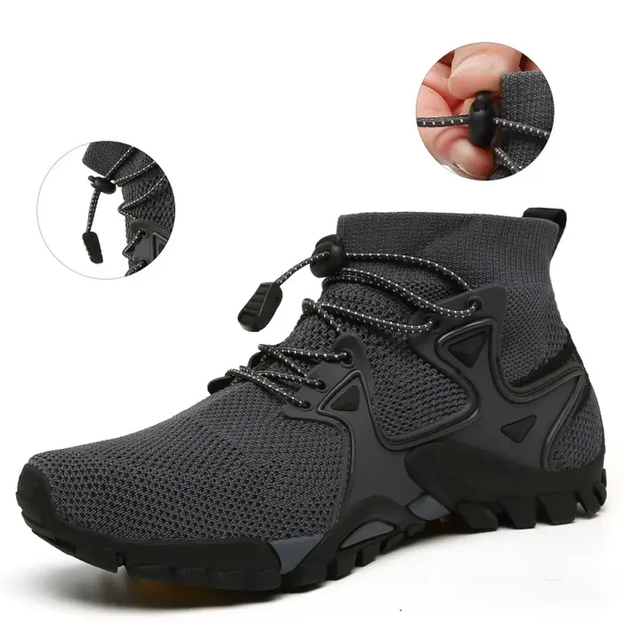 Chaussures pour hommes marche 2023 été nouvelles bottes hautes respirant maille alpinisme en plein air confortable loisirs voyage baskets