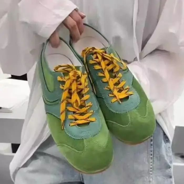 Chaussures d'entraînement allemandes femmes 2026 été plat à lacets Forrest Gump