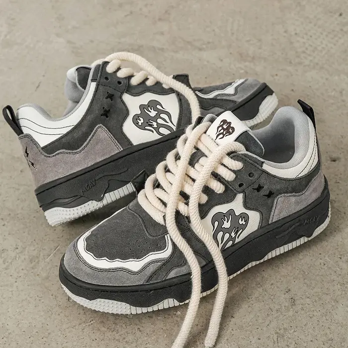 Femmes baskets mode Design flamme couleur mixte chaussures Femme sport loisirs polyvalent