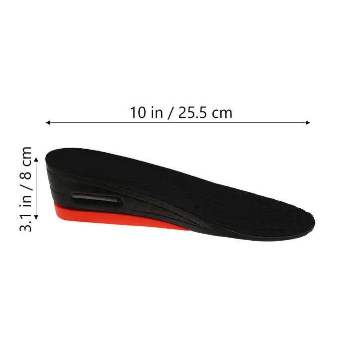 Semelle intérieure pour augmenter la hauteur, Inserts de chaussures à coussin d'air, garniture pour 