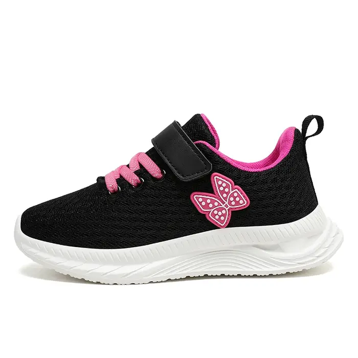 Chaussures de course de sport pour filles avec Velcro