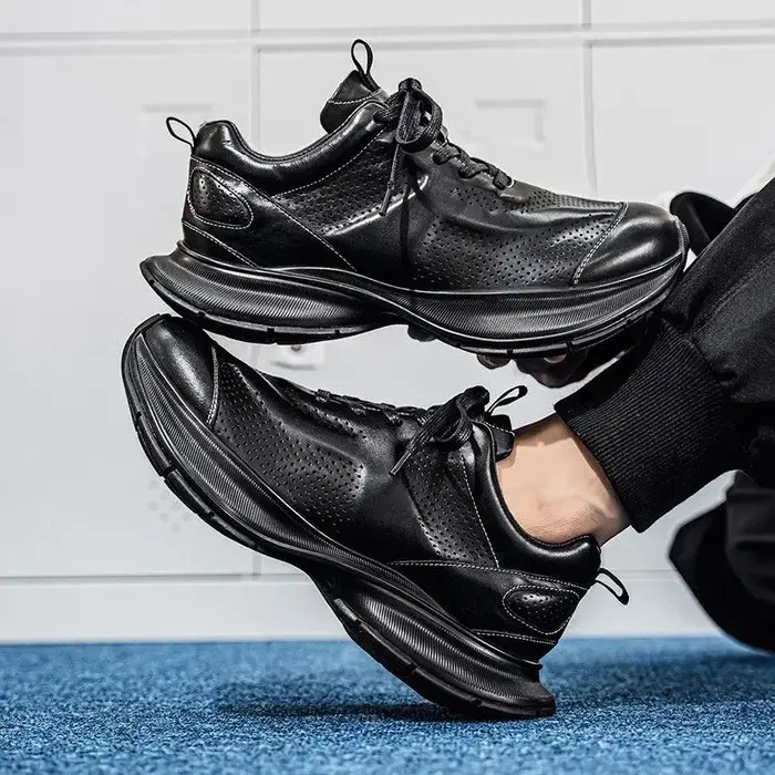 Chaussures en cuir décontractées pour hommes de style britannique