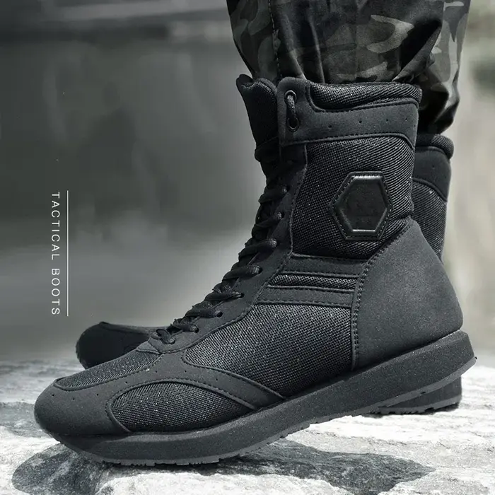 Chaussures de travail noires ultralégères pour hommes