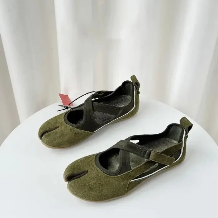 Chaussures plates décontractées Mary Jane à bout croisé pour femme