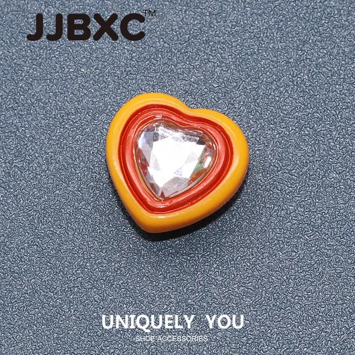 JJBXC charme chaussure boucle chaussures accessoires dessin animé amour bricolage chaussures de mode accessoires adaptés aux chaussures croisées