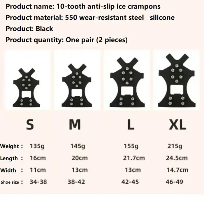 Chaussures d'extérieur à 10 clous