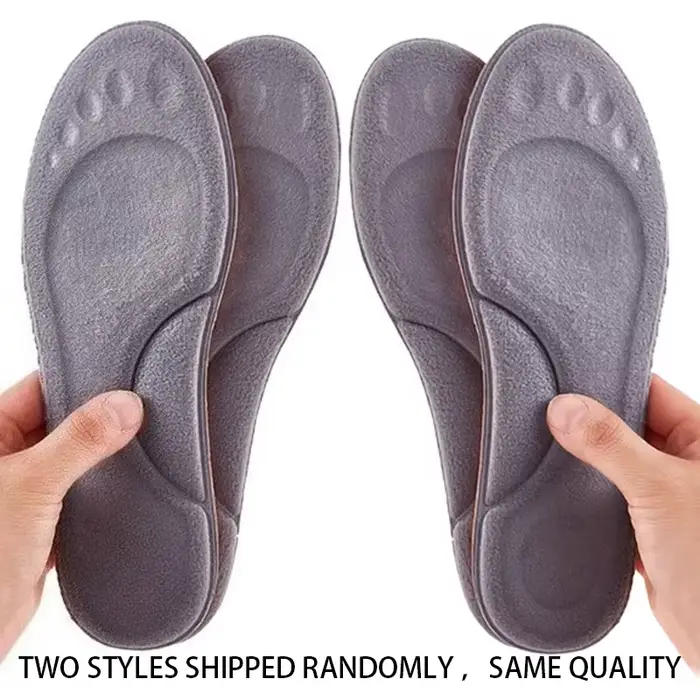 Semelles intérieures souples en PU Orth4WD pour hommes et femmes, chaussures de course respirantes, absorption des chocs, coussretours de soutien de la voûte plantaire