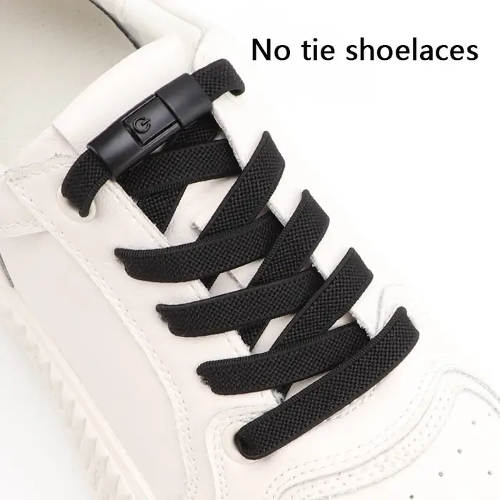 Serrure à pression colorée sans lacet lacets élastiques pour baskets Sport