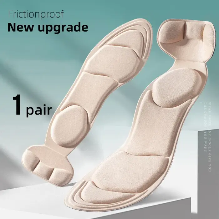 Semelles intérieures en mousse à mémoire de forme pour femmes, chaussures à talons hauts, antidérapa