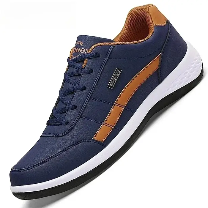 Chaussures à lacets vulcanisées pour hommes, baskets en cuir imperméables, décontractées et confortables, chaussures pour hommes, Masculino