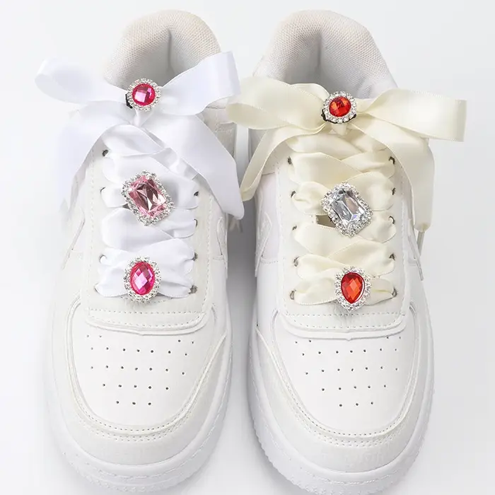 Strass Brillants Luxueux pour la Rencontre AF1, Accessoires de Chaussures, Breloques de Chaussures e